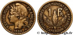 CAMERUN - Mandato Francese 1 Franc 1924 Paris 