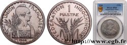 INDOCHINE FRANÇAISE 1 Piastre ESSAI Fédération Indochinoise 1946 Paris FDC65 PCGS