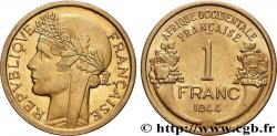 AFRICA OCCIDENTALE FRANCESA  1 Franc Morlon 1944 Londres 