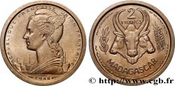 MADAGASCAR - UNION FRANCESE Essai de 2 Francs 1948 Paris 