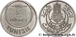 TUNISIA - French protectorate 5 Francs AH1373 1954 Paris