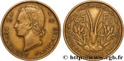 AFRIQUE OCCIDENTALE FRANÇAISE 25 Francs 1956 Paris TTB 