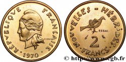 NEW HEBRIDES (VANUATU since 1980) Essai de 2 Francs 1970 Paris