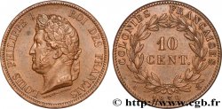 FRENCH COLONIES - Louis-Philippe for Guadeloupe 10 Centimes Louis-Philippe 1839 Paris