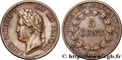 FRENCH COLONIES - Louis-Philippe, for Marquesas Islands 5 Centimes Louis Philippe Ier 1844 Paris - A