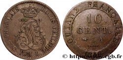 GUYANA FRANCESA 10 Cent. (imes) Louis-Philippe 1846 Paris