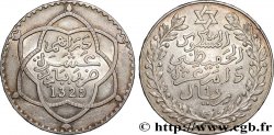 MARUECOS 10 Dirhams (1 Rial) Moulay Hafid I an 1329 1911 Paris