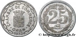 ALGÉRIE 25 Centimes Chambre de commerce d’Oran 1922 ORAN