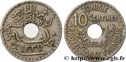 TUNISIE - PROTECTORAT FRANÇAIS 10 Centimes AH 1337 1918 Paris