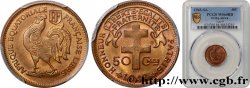 AFRIQUE ÉQUATORIALE FRANÇAISE - FRANCE LIBRE 50 Centimes 1943 Prétoria