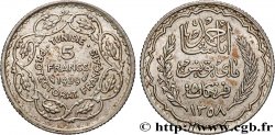 TUNEZ - Protectorado Frances 5 Francs AH 1358 1939 Paris