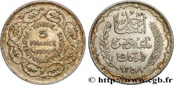 TUNISIA - French protectorate 5 Francs AH 1358 1939 Paris