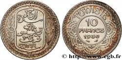 TUNISIE - PROTECTORAT FRANÇAIS 10 Francs au nom du Bey Ahmed datée 1349 1930 Paris