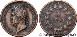 FRENCH COLONIES - Louis-Philippe, for Marquesas Islands 5 Centimes 1843 Paris