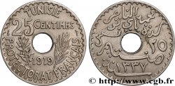 TUNISIE - PROTECTORAT FRANÇAIS 25 Centimes AH 1337 1919 Paris