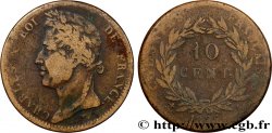 FRANZÖSISCHE KOLONIEN - Charles X, für Guayana und Senegal 10 Centimes Charles X 1825 Paris - A