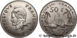 FRENCH POLYNESIA 50 Francs Marianne / paysage polynésien 1967 Paris