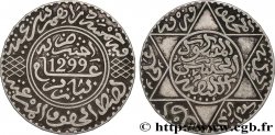 MAROC 5 Dirhams (1/2 Rial) Hassan I an 1299 1881 Paris