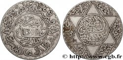 MOROCCO 2 1/2 Dirhams (1/4 Rial) Hassan I an 1310 1892 Paris