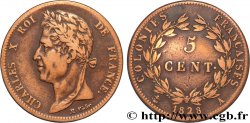 COLONIE FRANCESI - Carlo X, per Guyana 5 Centimes Charles X 1828 Paris - A 