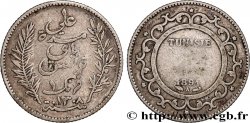 TUNISIA - Protettorato Francese 1 Franc AH1308 1891 Paris 