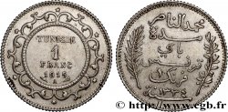 TUNISIA - FRENCH PROTECTORATE 1 Franc AH 1334 1915 Paris - A