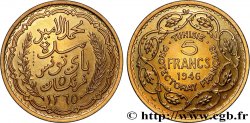 TUNISIE - PROTECTORAT FRANÇAIS Essai de 5 Francs 1946 Paris SPL 