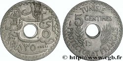 TUNISIE - PROTECTORAT FRANÇAIS 5 Centimes Essai en zinc au nom d’Ahmed Bey AH 1350 date incomplète 1931 Paris SPL 