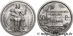 FRENCH POLYNESIA - French Oceania 50 Centimes Établissements Français de l’Océanie 1949 Paris