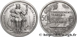 POLINESIA FRANCESE - Oceania Francese 50 Centimes Établissements Français de l’Océanie 1949 Paris 