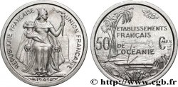 POLINESIA FRANCESE - Oceania Francese 50 Centimes Établissements Français de l’Océanie 1949 Paris 