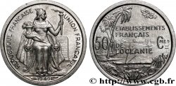 FRENCH POLYNESIA - French Oceania 50 Centimes Établissements Français de l’Océanie 1949 Paris