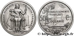 FRENCH POLYNESIA - Oceania Francesa 50 Centimes Établissements Français de l’Océanie 1949 Paris