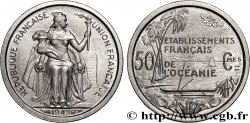 FRENCH POLYNESIA - Oceania Francesa 50 Centimes Établissements Français de l’Océanie 1949 Paris