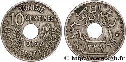 TUNESIEN - Französische Protektorate  10 Centimes AH 1337 1919 Paris