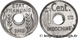 INDOCINA FRANCESE 1 Centième 1943 Hanoï 