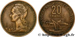 CÔTE FRANÇAISE DES SOMALIS 20 Francs 1952 Paris