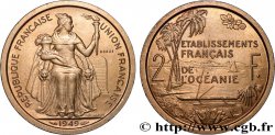FRENCH POLYNESIA - Oceania Francesa Essai de 2 Francs Établissements français de l’Océanie 1949 Paris