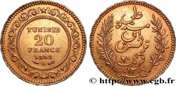 INVESTMENT GOLD 20 Francs or Bey Ali AH1310 1892 Paris