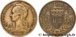 REUNION ISLAND 10 Francs 1955 Paris