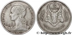 MADAGASCAR - UNION FRANCESE 5 Francs 1953 Paris 