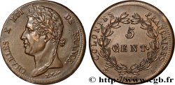 FRANZÖSISCHE KOLONIEN - Charles X, für Guayana 5 Centimes Charles X 1830 Paris - A
