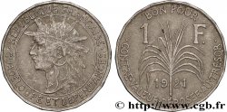 GUADELOUPE Bon pour 1 Franc 1921 