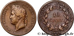 FRENCH COLONIES - Louis-Philippe for Guadeloupe 10 Centimes 1841 Paris