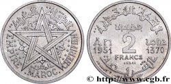 MAROKKO - FRANZÖZISISCH PROTEKTORAT Essai de 2 Francs AH 1370 1951 Paris