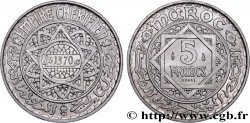 MARUECOS - PROTECTORADO FRANCÉS Essai de 5 Francs AH 1370 1951 Paris