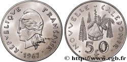 NEW CALEDONIA 50 Francs, frappe courante 1967 Paris