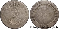 GUYANA FRANCESE 10 Centimes 1818 Paris - A 