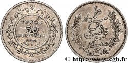 TUNISIA - Protettorato Francese 50 Centimes AH 1308 1891 Paris 