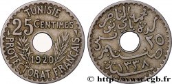 TUNISIA - FRENCH PROTECTORATE 25 Centimes AH1338 1920 Paris